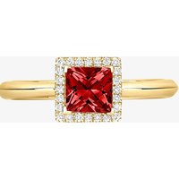 Tivon 18ct Yellow Gold Princess Cut 0.75ct Garnet Ring RY-1653-GR