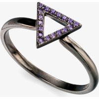 Oxidised Purple Cubic Zirconia Ring R3421M-56 (O 1/2)