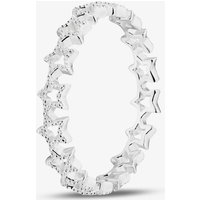 Sterling Silver Open Star Band Ring 012-26443/SP 58