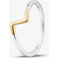 Yellow Gold Plated Sterling Silver Zig-Zag Ring 012-27480 58