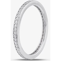 Silver Cubic Zirconia Full Eternity Band Ring OJR0222 U