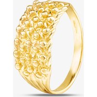 9ct Yellow Gold Five Row Keeper Ring PL056-J