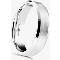 Brown & Newirth Dexter Platinum Brushed 5mm Ring ANFP567 V