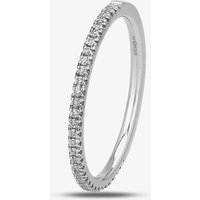 Platinum 1.35mm Vintage Diamond Half Eternity Ring WVGH1/1.35R100 PLAT Q