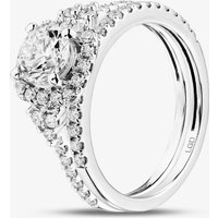9ct White Gold 1.25ct Brilliant Cut Lab Grown Diamond Bridal Set LGR42232-125 Q
