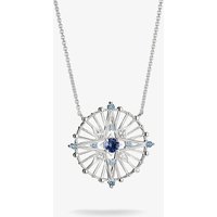THOMAS SABO Sterling Silver & Blue Crystal Star Talisman Pendant KE2393-166-1-L45V