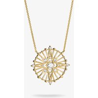 THOMAS SABO 18ct Yellow Gold Plated Cubic Zirconia Star Talisman Pendant KE2393-M01-14-L45V