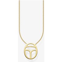 THOMAS SABO Gold Plated Scarab Symbol Necklace KE1522-413-12-L45V
