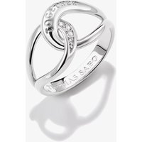 THOMAS SABO Together Sterling Silver Cubic Zirconia Intertwined Ring TR2547-051-14-58