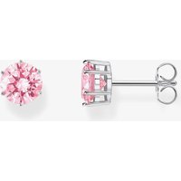 Thomas Sabo Sterling Silver Essentials Sterling Silver Sparkling Pink Zirconia Earrings - Sterling Silver / Zirconia
