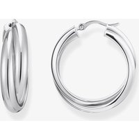 THOMAS SABO Sterling Silver 27mm Intertwined Hoop Earrings CR738-001-21