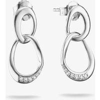 THOMAS SABO Together Sterling Silver Cubic Zirconia Intertwined Earrings H2350-051-14