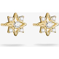 THOMAS SABO 18ct Yellow Gold Plated Cubic Zirconia Star Stud Earrings H2380-M01-14