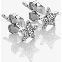 Hot Diamonds Silver Whisper Silver Whisper Superstar Earrings SWE002 – Exclusive Design | - Cubic Zirconia / Sterling Silver