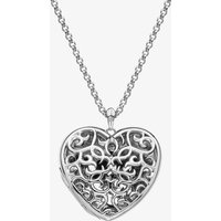 Hot Diamonds Embracing Sterling Silver Heart Locket Necklace DP669