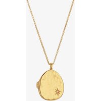 Hot Diamonds x Jac Jossa HD X JJ Lunar Locket - Large Necklace DP907 – Signature Edition - Diamond / Sterling Silver / 18ct Gold Plated