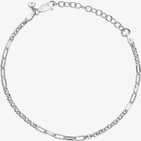 Hot Diamonds Sterling Silver Multilink Bracelet DL702 – Distinctive Detail | - Sterling Silver / Diamond