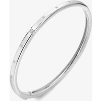 Hot Diamonds Much Loved Sterling Silver White Topaz Diamond Slim Bangle DC217