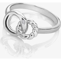 Hot Diamonds Willow Rope Silver Ring DR289/N