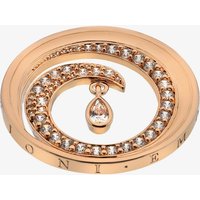 Emozioni Rose Gold Plate Oceano Teardrop Coin 33mm EC527 – Contemporary - Silver Plated / Rose Gold Plated