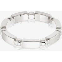 Daisy London Stacked Sterling Silver Chunky Ring SRB9004_SLV_S