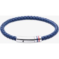 Unique Blue Leather Braided Bracelet B533NV/21CM