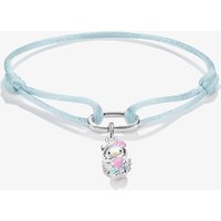 Thomas Sabo x Hello Kitty Fabric Angel Charm Bracelet 24cm | Acotis - Fine Silver Plated / Alloy