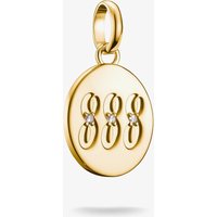 THOMAS SABO Women's Charm Club Connect Gold Plated 888 Angel Number Charm CC1255-414-14