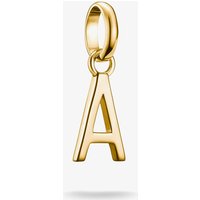 Thomas Sabo Charm Club Charming Connect Gold Plated Letter A - Sterling Silver / 18ct Gold Plated