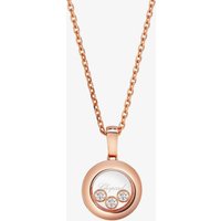 Chopard Happy Diamonds 18ct Rose Gold Circle Necklace 79A018-5001