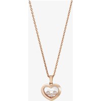 Chopard Happy Diamonds 18ct Rose Gold Heart Necklace 79A611-5001