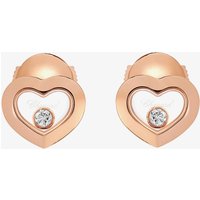 Chopard Happy Diamonds 18ct Rose Gold Heart Earrings 83A054-5001