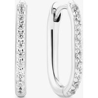 Sif Jakobs Sterling Silver Capriana Cubic Zirconia Hoop Earrings SJ-E2600-CZ