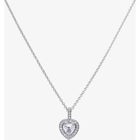 Diamonfire Sterling Silver Heart Cubic Zirconia Necklace P4616