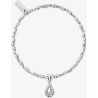 ChloBo Soul Glow Silver Raindrop Bracelet SBCFR3082