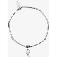 ChloBo Ladies Silver Divinity Within Wing Charm Bracelet SBMNFB2530