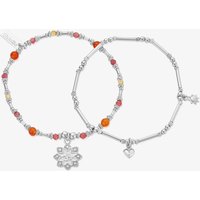 ChloBo Sunkeeper Sterling Silver, Citrine, Fire Agagte & Pink Tourmaline Bracelet Set SBSETFAMU