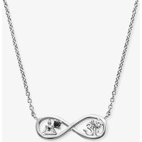 Angel Whisperer Silver Cubic Zirconia Infinity Necklace ERN-YIYAINFINITY-ZI