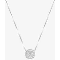 Ania Haie Silver Reversible Pavé Moon Evil-Eye Necklace | Acotis… - Sterling Silver,Rhodium Plated