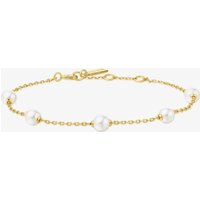 Ania Haie Gold Pearl Station Bracelet B065-01G – Classic Look | Acotis - Sterling Silver / 14ct Gold Plated / Shell Pearl