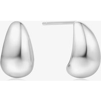 Ania Haie Vogue Maven Sterling Silver Small Dome Hoop Earrings E062-05H