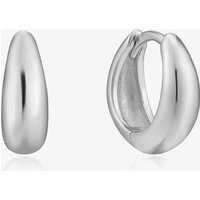 Ania Haie Luxe Minimalism Sterling Silver Luxe Huggie Hoop Earrings E024-03H