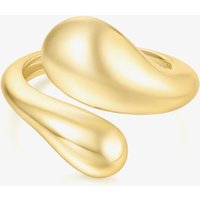 Ania Haie Vogue Maven 14ct Gold Plated Crossover Ring R062-03G