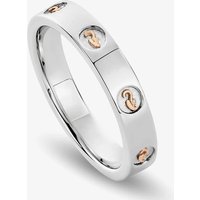 Clogau Insignia Sterling Silver Slim Band Ring 3SINS839-O
