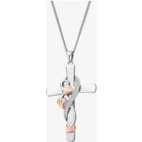 Clogau Tree of Life Cross Vine Pendant Necklace 3STOLCDCP