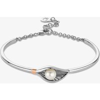 Clogau Natures Wonder Two Tone Pearl Shell Bangle Bracelet 3SLYV0793