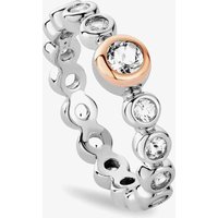 Clogau Celebration Sterling Silver Topaz Tennis Ring 3SCLC0797-M