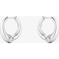 Georg Jensen Reflect Sterling Silver Large Hoop Earrings 20001177