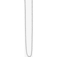 Fred Bennett Stainless Steel Diamond Cut Curb 55cm Neckace N3122 - Stainless Steel