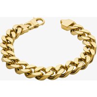 Fred Bennett Everyday Unity Heavyweight Gold IP Curb Bracelet B5444